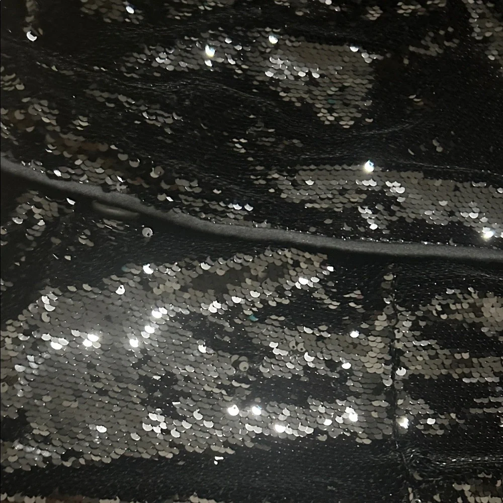 No Boundaries Black Sequin Sleevelss Top with matching shorts, Size XL 16/18 NWT - Picture 3 of 10